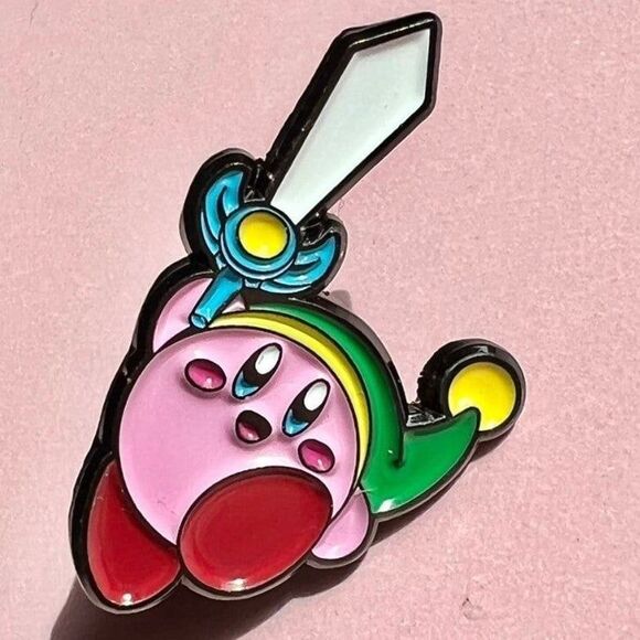 Legend of Zelda Link X Kirby Enamel Pin - Picture 5 of 5